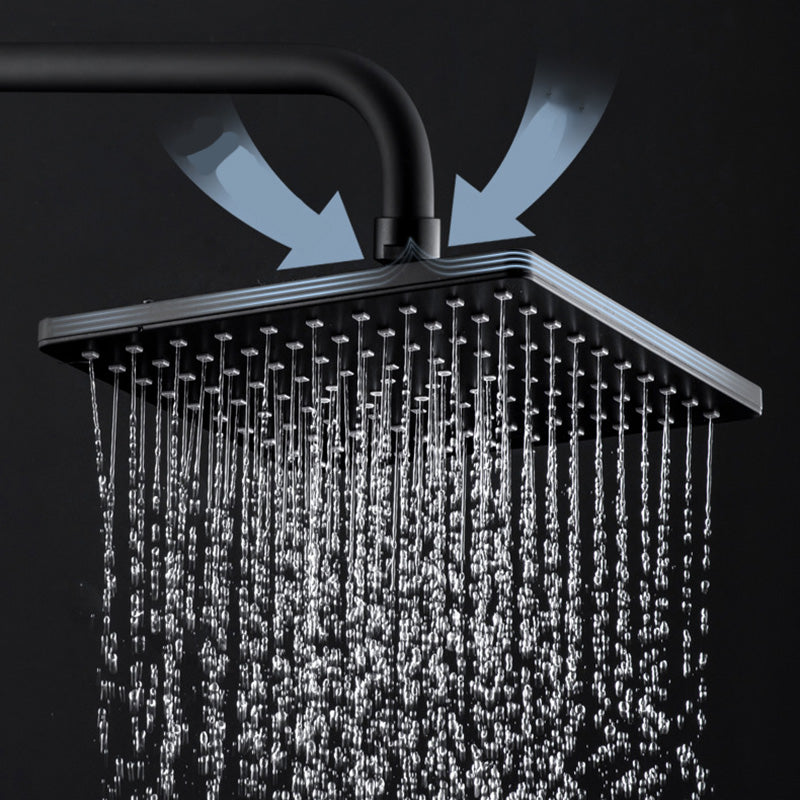 Contemporary Style Shower Head Plastic Fixed Shower Head with Shape of Round and Square