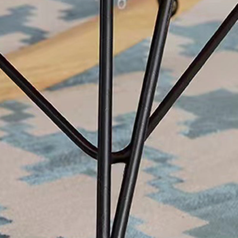 Modern Glider Chair Pure Color Cushions Rocking Chair with Dark Legs