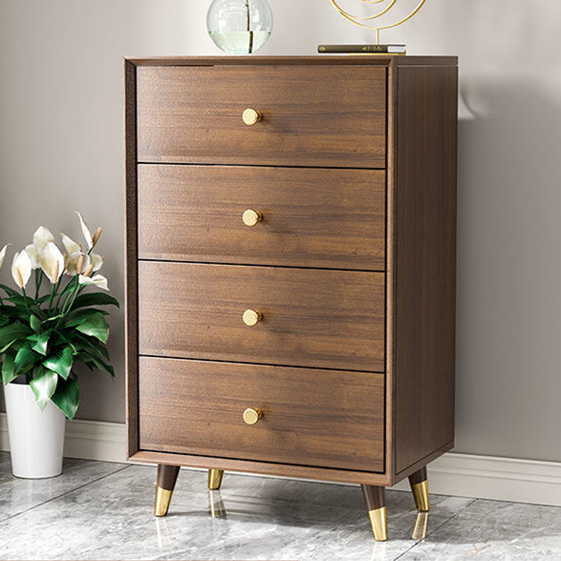 Engineered Wood Glam Chest Bedroom Storage Chest with Drawers