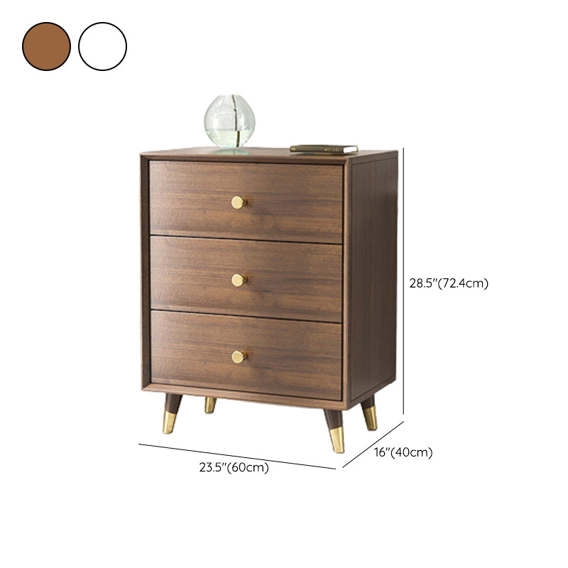 Engineered Wood Glam Chest Bedroom Storage Chest with Drawers