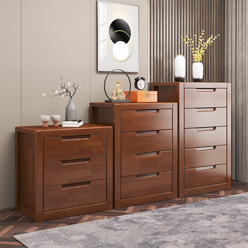 Contemporary Solid Wood Storage Chest Bedroom Chest with Drawers