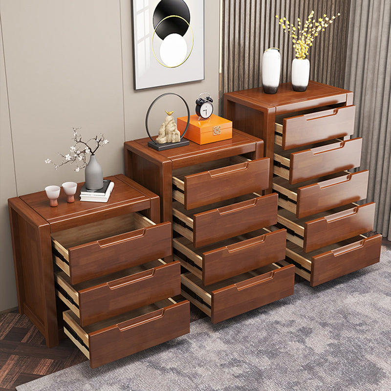 Contemporary Solid Wood Storage Chest Bedroom Chest with Drawers