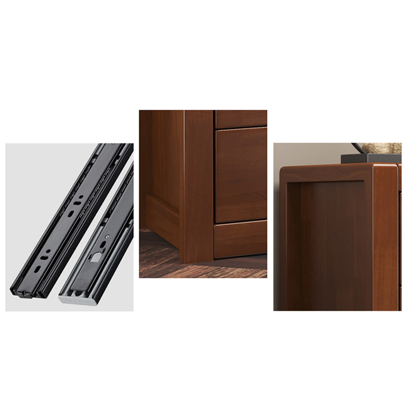 Contemporary Solid Wood Storage Chest Bedroom Chest with Drawers