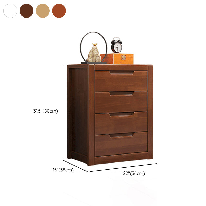 Contemporary Solid Wood Storage Chest Bedroom Chest with Drawers