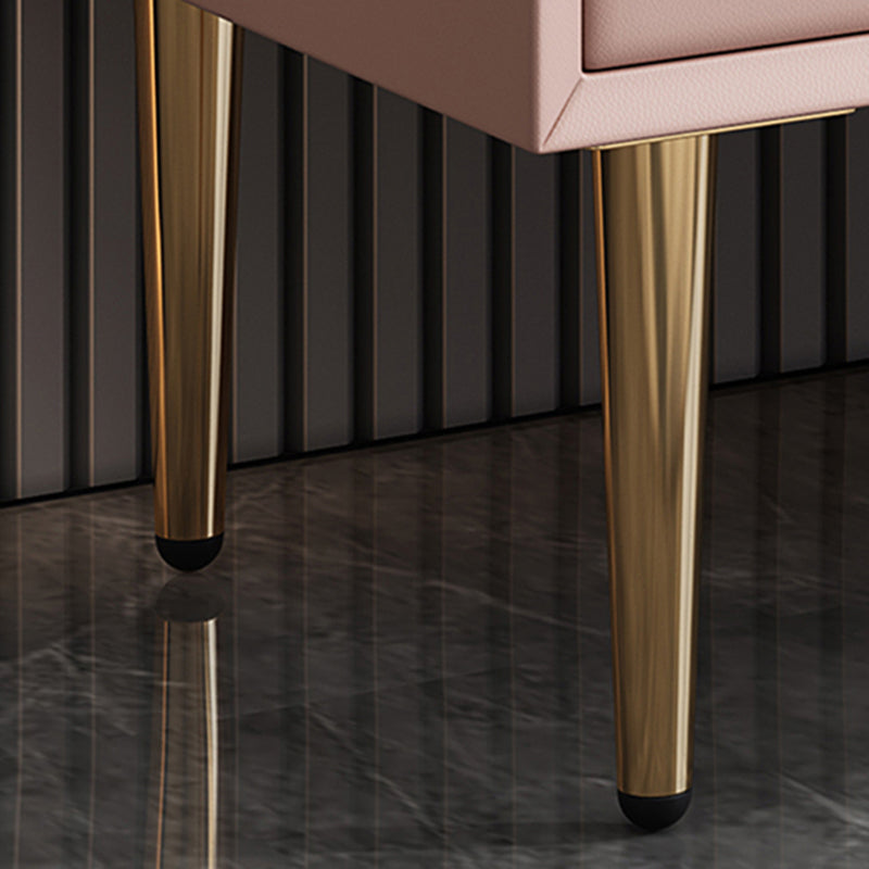 Glam Chest Bedroom Stone Horizontal Storage Chest with Drawers