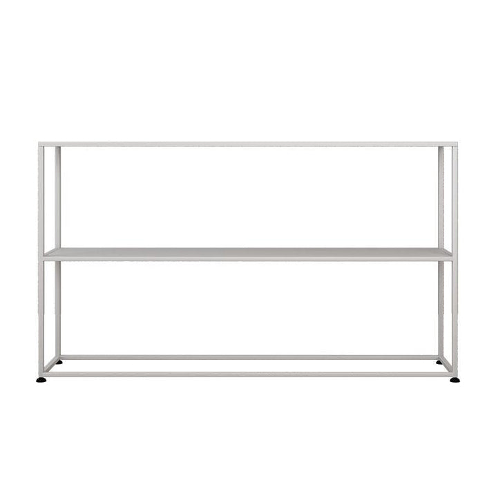 31.5" Tall Modern Console Table Iron Accent Table with Shelf