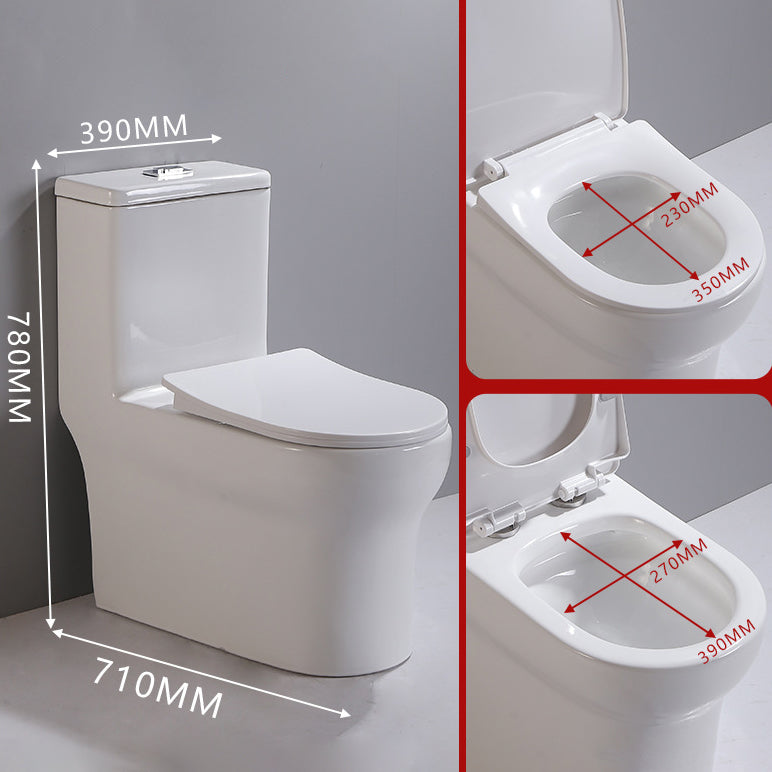 Siphon Jet Urine Toilet One-Piece Toilet Porcelain Floor Mounted Flush Toilet