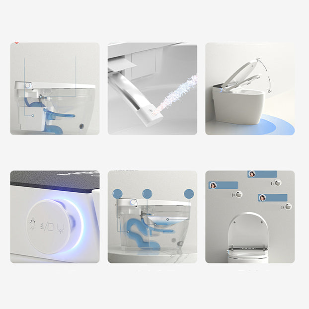 Modern Porcelain Toilet Bowl Floor Mounted All-In-One Urine Toilet