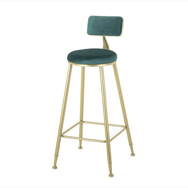 Modern Style Upholstered Counter Stool Bar-height Bar Stool with Footrest