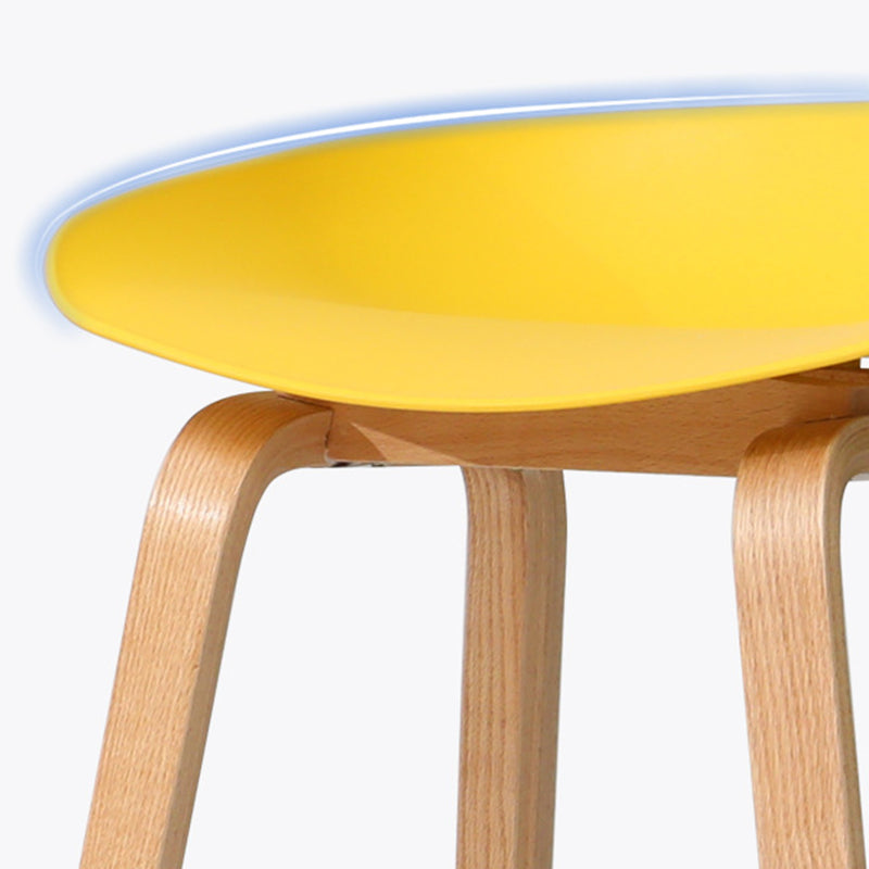 Contemporary Style Stool 4 Legs Wood Counter Stool for Home Use