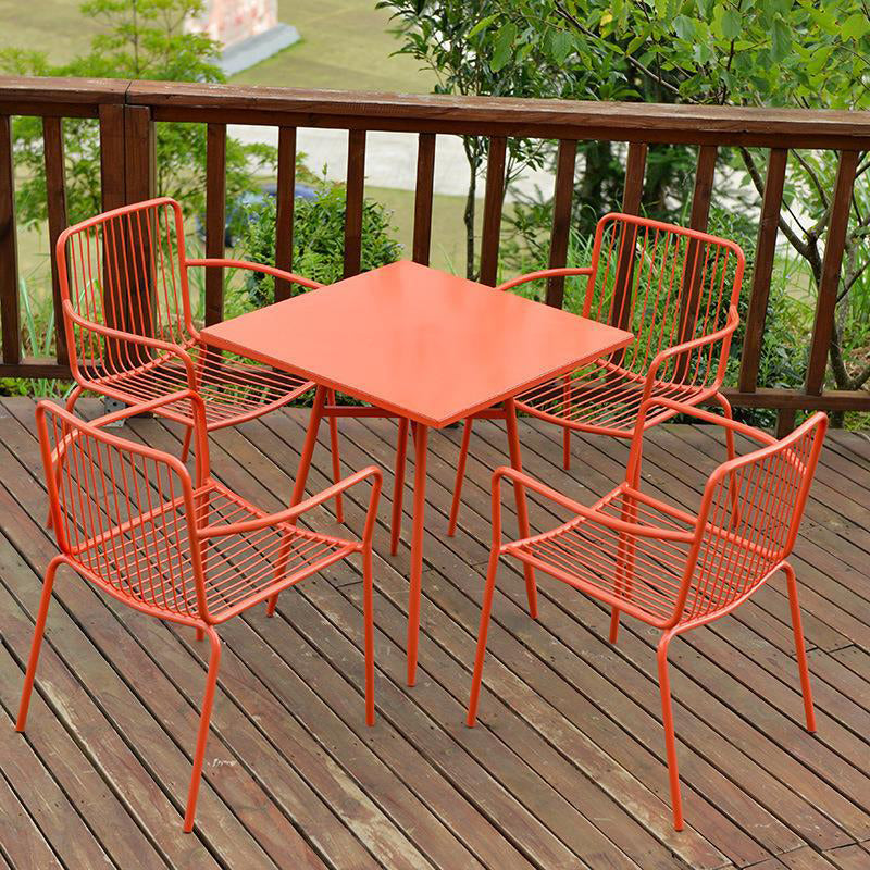 Modern 1/3/4/5 Pieces Bistro Set Metal Dining Bistro Set for Outdoor