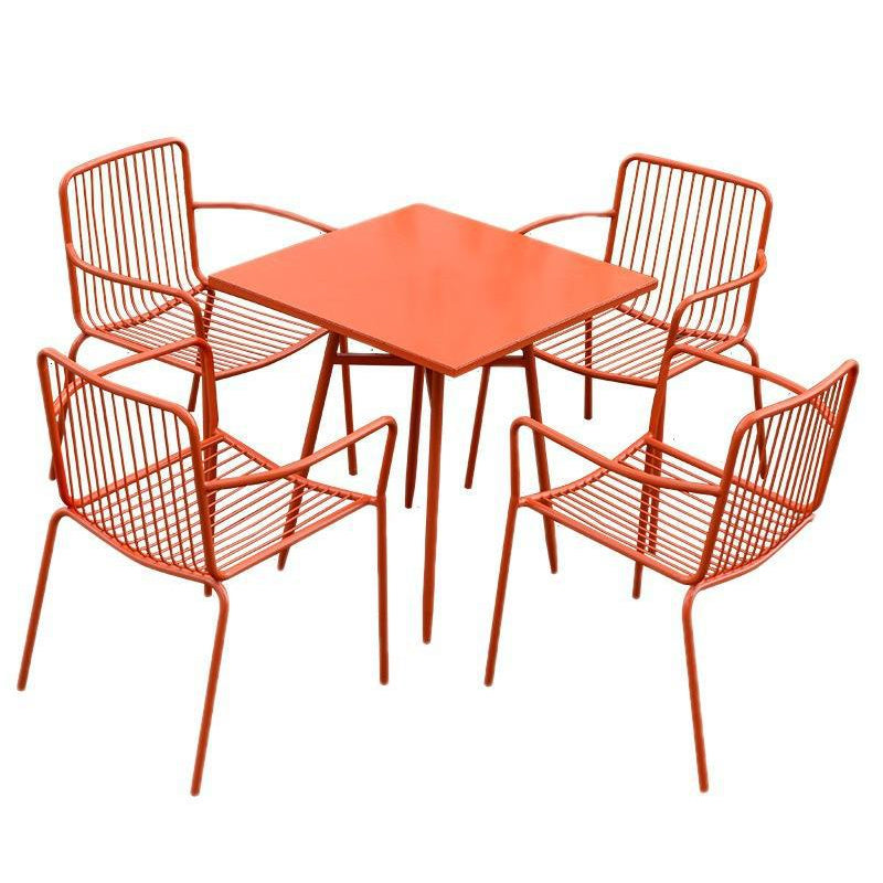 Modern 1/3/4/5 Pieces Bistro Set Metal Dining Bistro Set for Outdoor