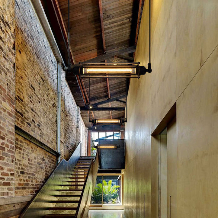Industrial Hanging Ceiling Light Metal 1 Light Pendant Lighting Fixtures for Dining Room