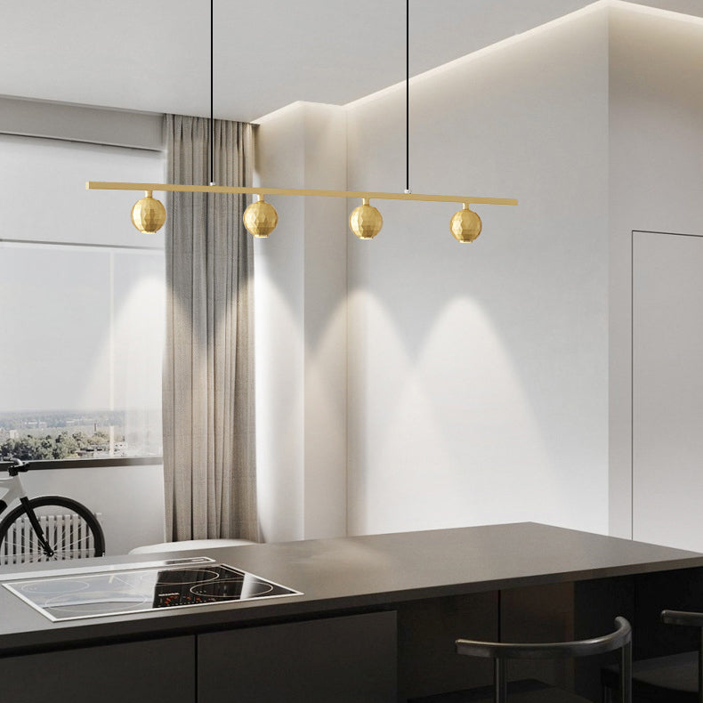 Minimalism Island Light Fixture Peas Hanging Lamp with Metal for Dining Room