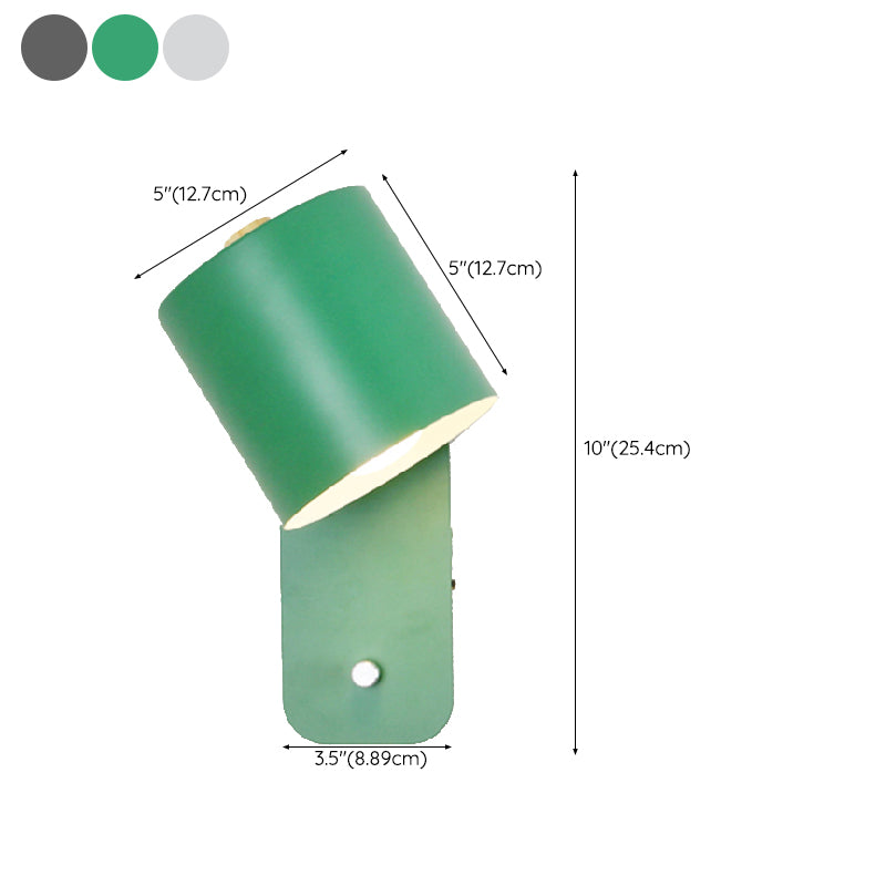 Nordic Style Metal Wall Light Colorful Adjustable Wall Lamp for Bedroom