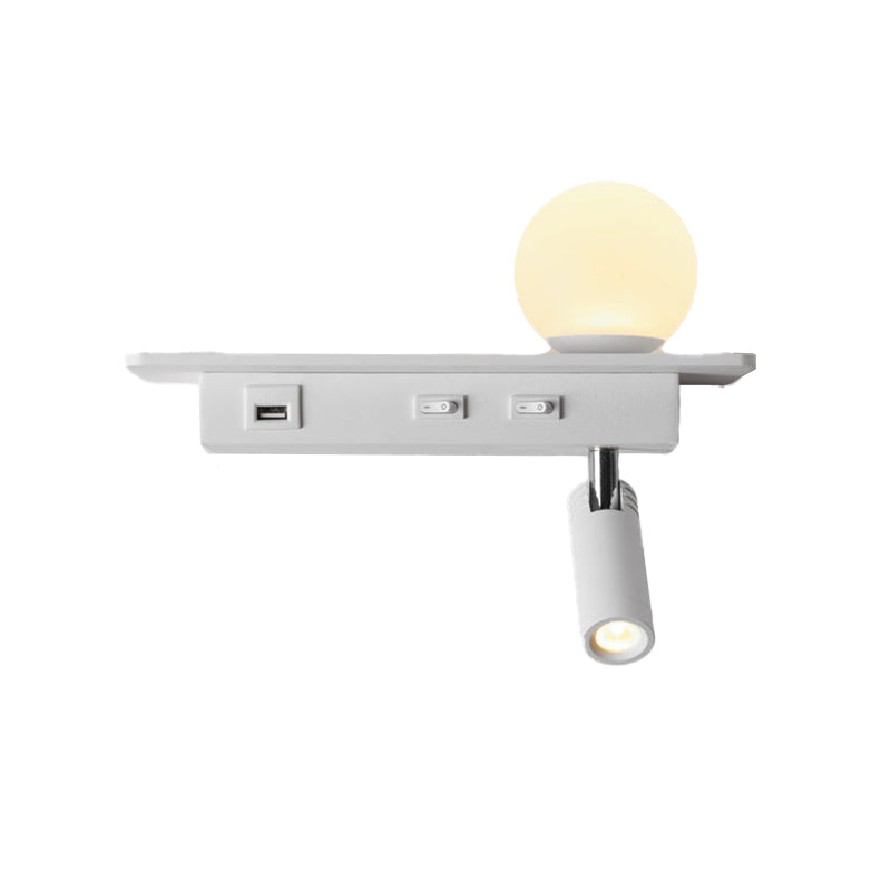 Acrylic Swing Arm Wall Sconce Contemporary 1 Light Wall Mount Light