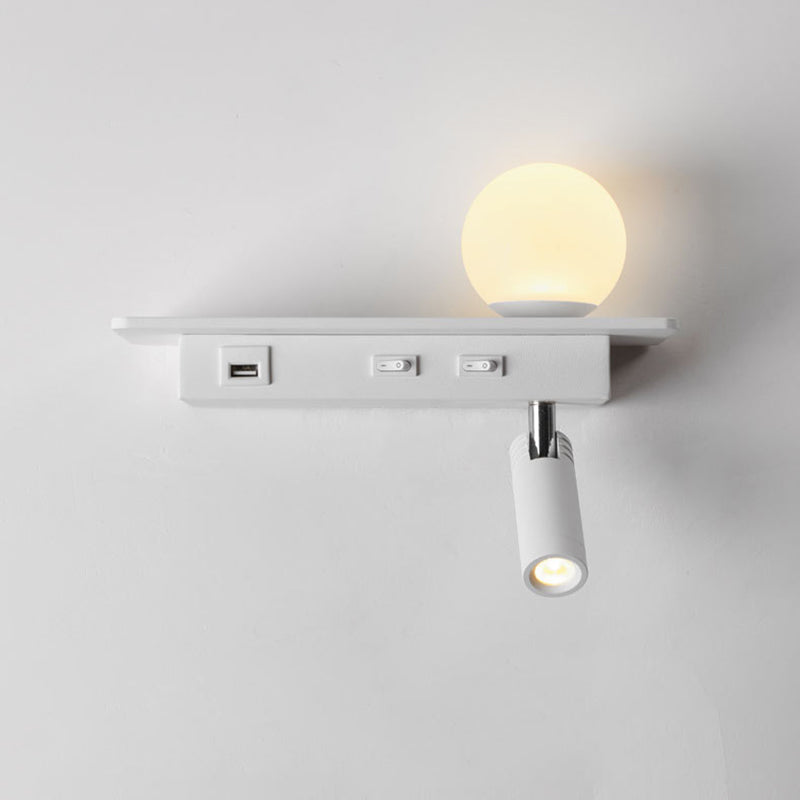 Acrylic Swing Arm Wall Sconce Contemporary 1 Light Wall Mount Light
