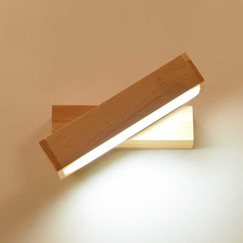 Wood Wall Sconce Light Modern Style Wall Sconce Lighting for Living Room