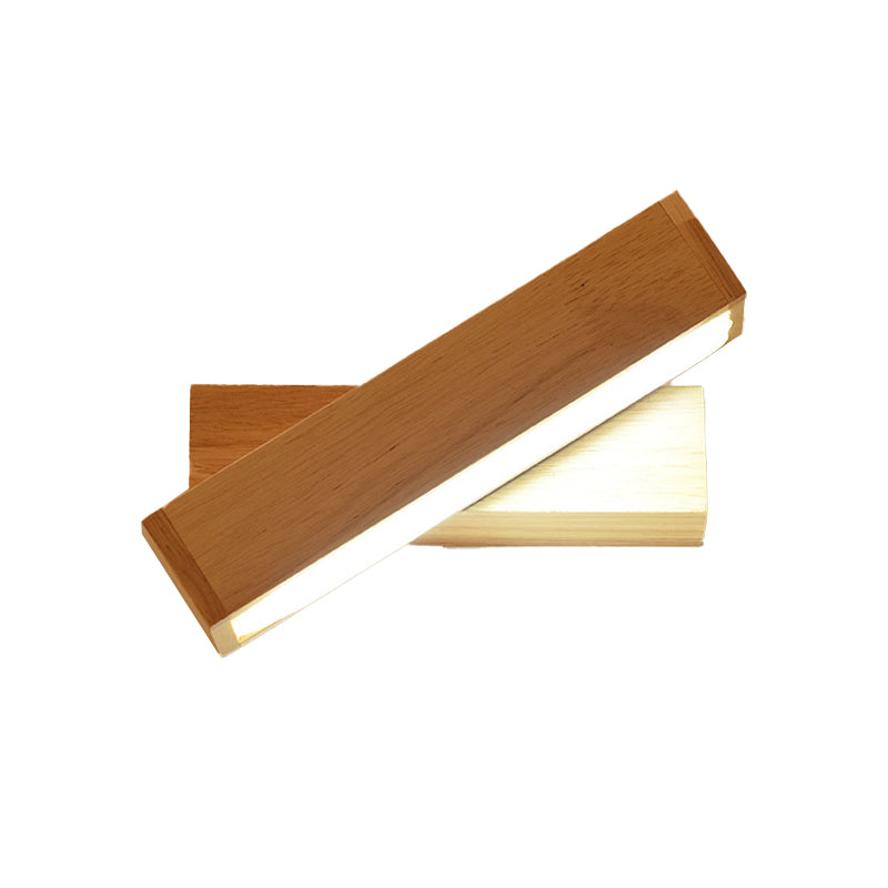 Wood Wall Sconce Light Modern Style Wall Sconce Lighting for Living Room