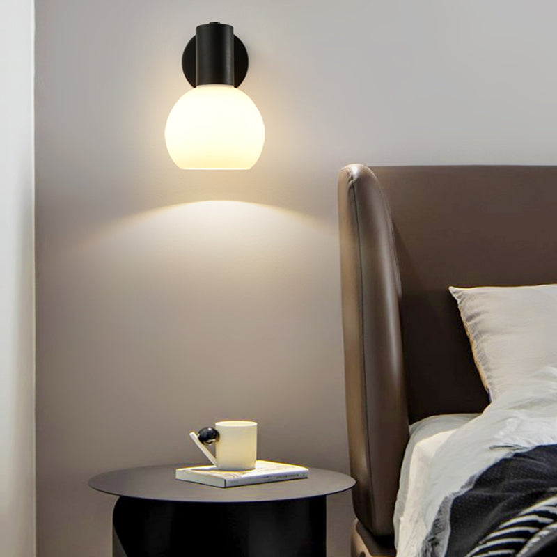 Modern Simple Iron Wall Light Ball Shape Rotatable Wall Lamp for Living Room