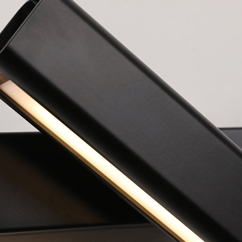Modern Simple Aluminum Wall Light Rectangle Shape Rotatable Wall Lamp for Living Room