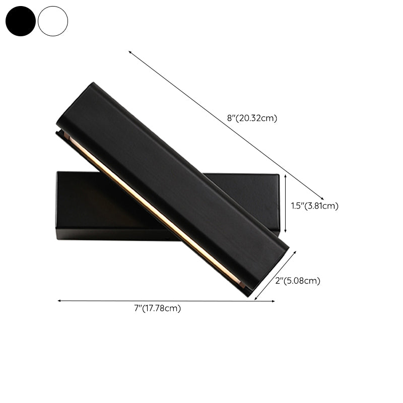 Modern Simple Aluminum Wall Light Rectangle Shape Rotatable Wall Lamp for Living Room