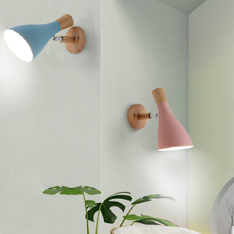 Flare Wall Light Sconces Nordic Metal 1 Light Wall Mount Light Fixture