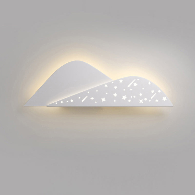 Modern Metal Wall Sconce Geometric Shape Wall Light with Acrylic Shade for Bedroom