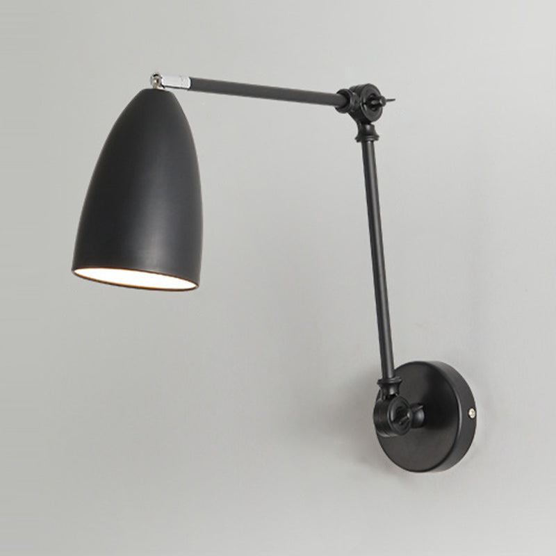 Modern Metal Wall Sconce Minimalist Wall Light Fixture with Adjustable Arm