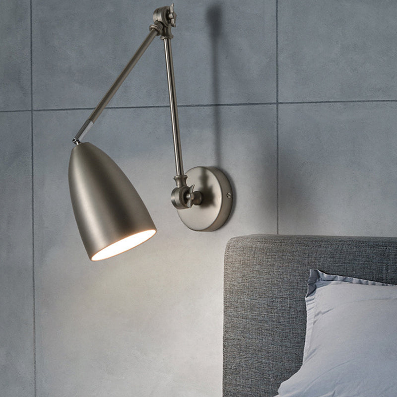 Modern Metal Wall Sconce Minimalist Wall Light Fixture with Adjustable Arm