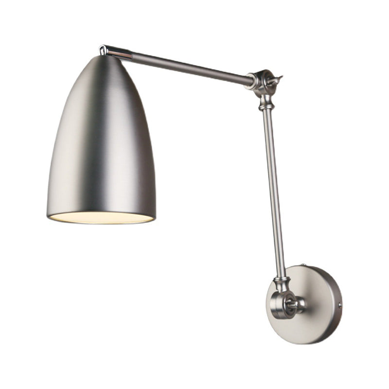 Modern Metal Wall Sconce Minimalist Wall Light Fixture with Adjustable Arm