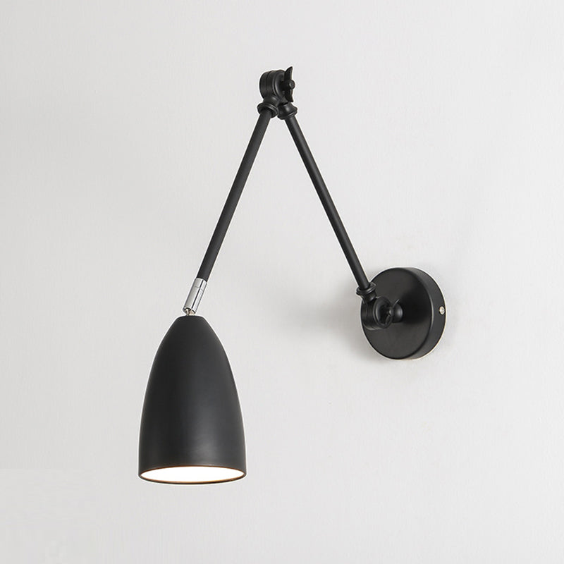 Modern Metal Wall Sconce Minimalist Wall Light Fixture with Adjustable Arm
