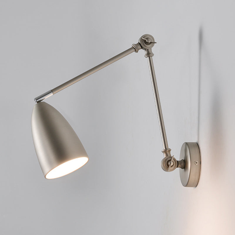 Modern Metal Wall Sconce Minimalist Wall Light Fixture with Adjustable Arm