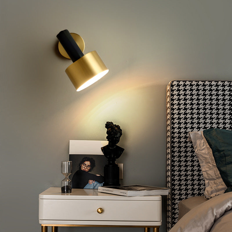 Modern Wall Sconce Metallic Wall Light Fixture with Adjustable Arm