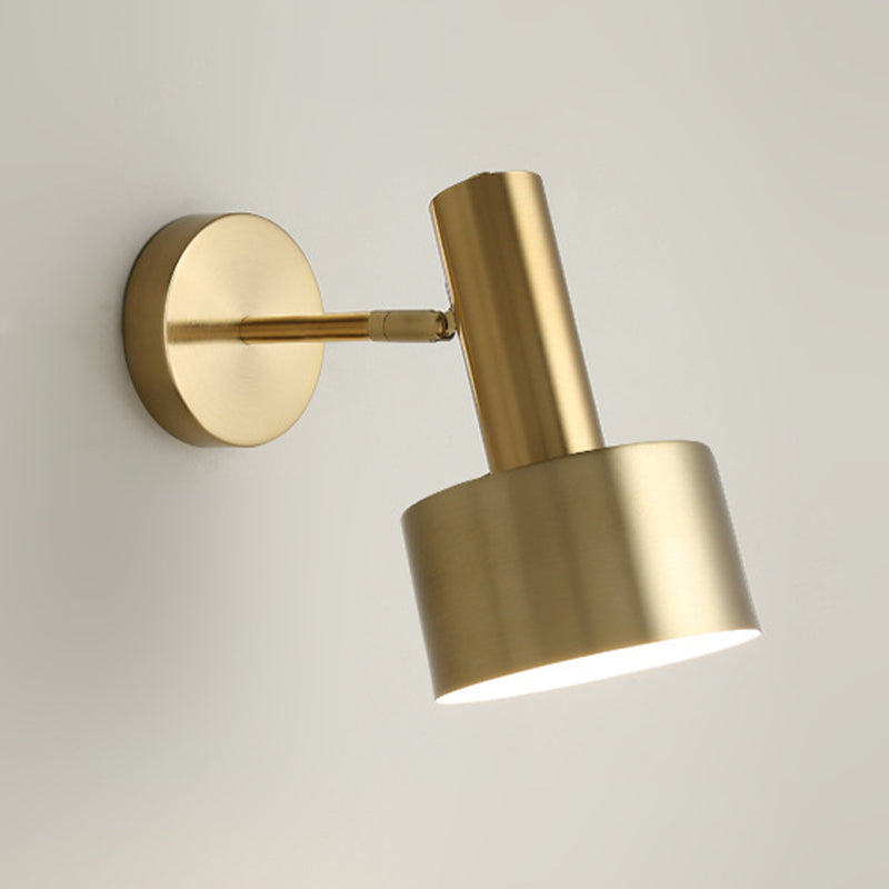 Modern Wall Sconce Metallic Wall Light Fixture with Adjustable Arm