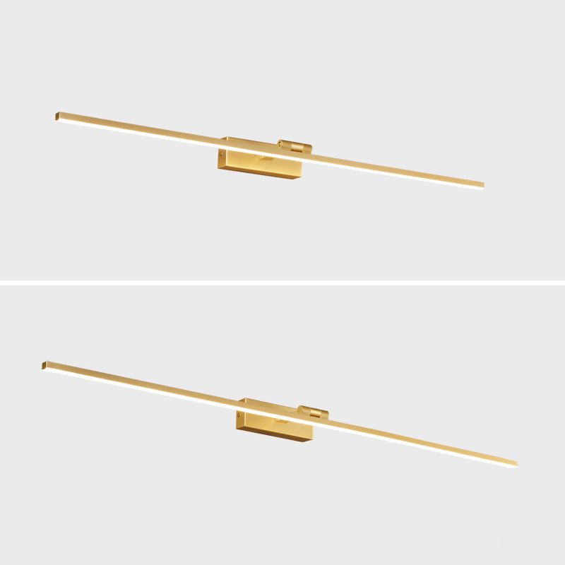 LED Mirror Front Light Modern 1-Light Vanity Light with Acrylic Shade for Bathroom