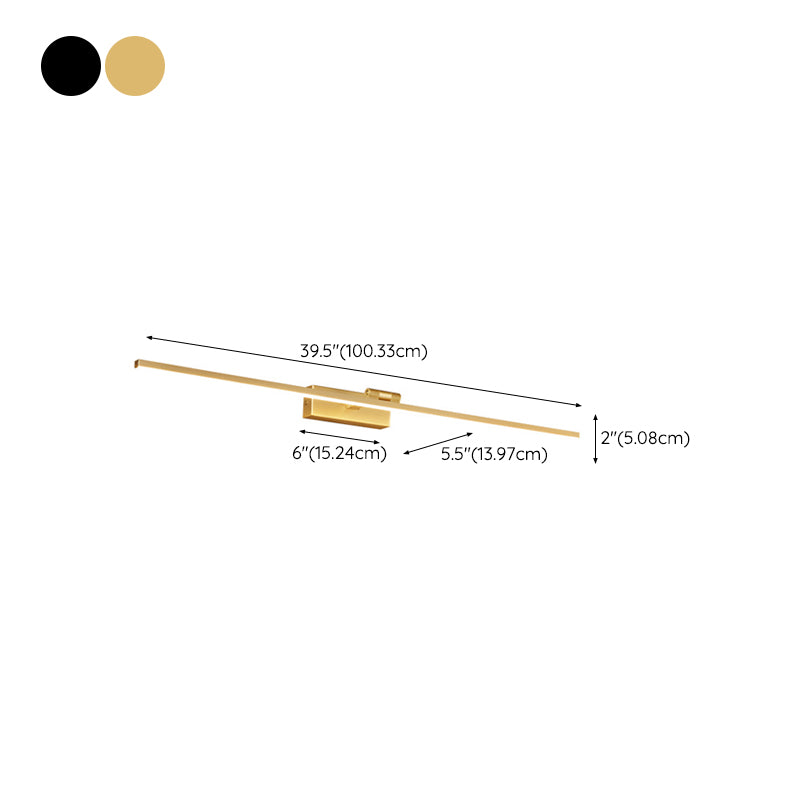 LED Mirror Front Light Modern 1-Light Vanity Light with Acrylic Shade for Bathroom