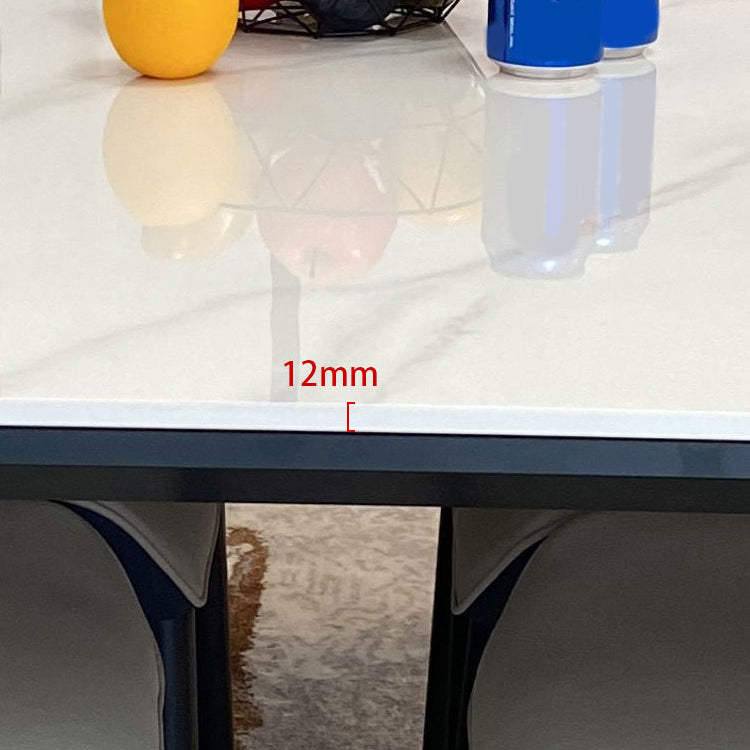 Rectangle Home Fixed Table Industrial Sintered Stone Dining Table