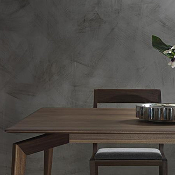 Mid-Century Modern Dining Table Solid Wood Kitchen Fixed Desk