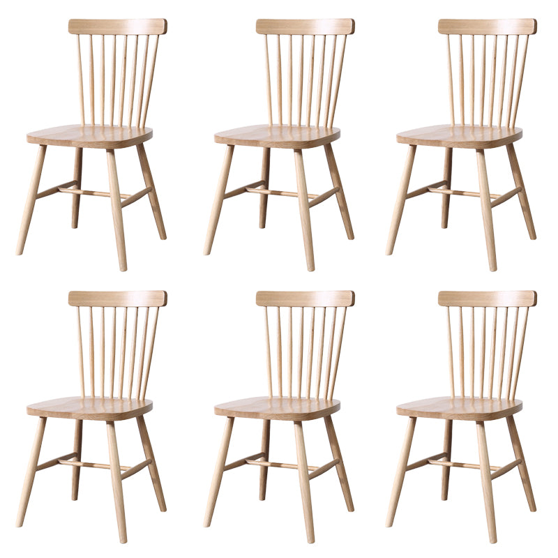 Traditional Side Chair Wood Slat Back Dining Room Chair for Kitchen