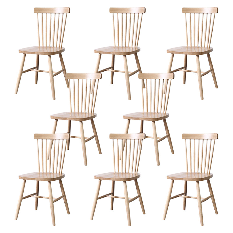 Traditional Side Chair Wood Slat Back Dining Room Chair for Kitchen