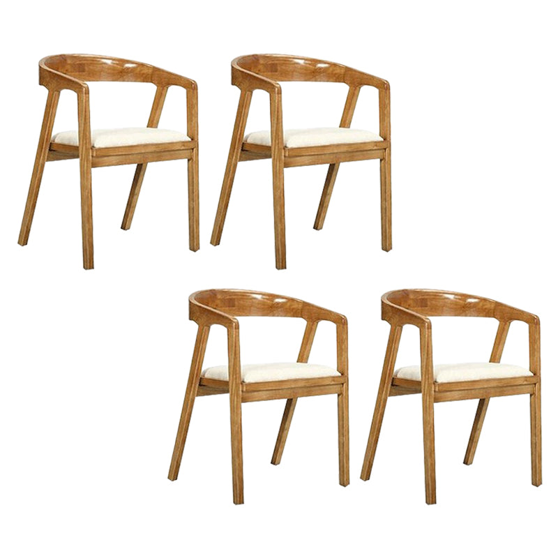 Traditional Arm Chair Wood Open Back Dining Room Chair for Kitchen