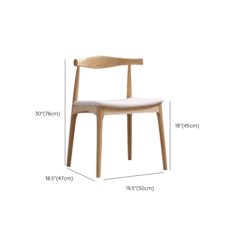 Traditional Side Chair Wood Open Back Dining Room Chair for Kitchen