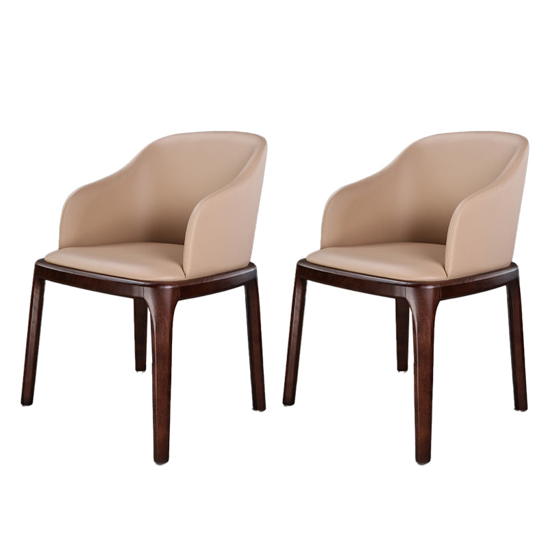 Traditional Chair Wood Solid Back Dining Room Chair for Kitchen