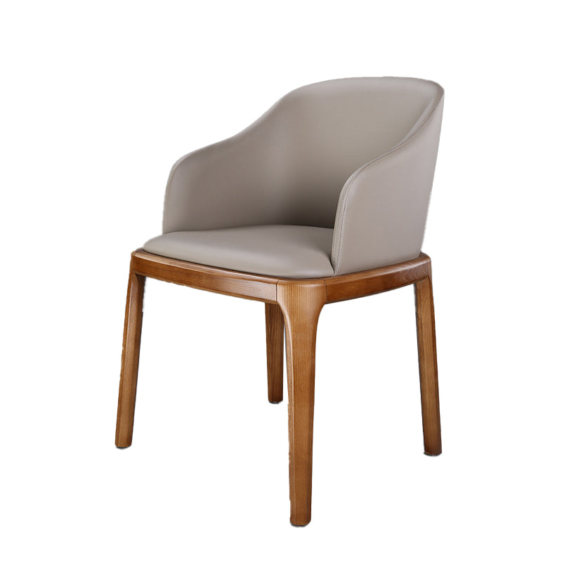 Traditional Chair Wood Solid Back Dining Room Chair for Kitchen