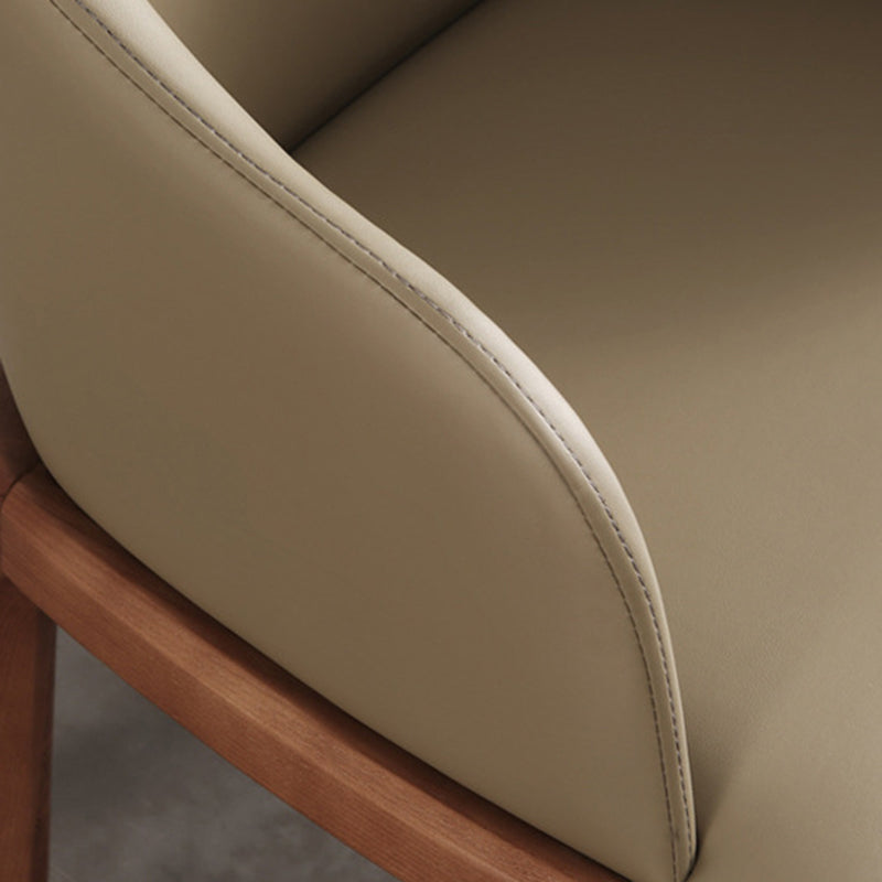 Traditional Chair Wood Solid Back Dining Room Chair for Kitchen