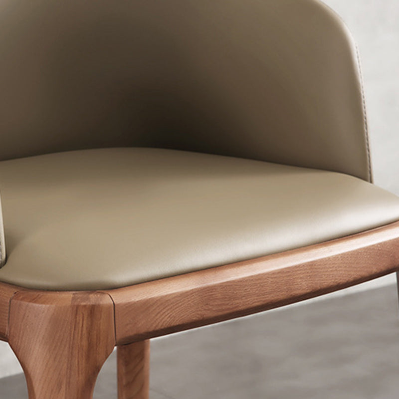 Traditional Chair Wood Solid Back Dining Room Chair for Kitchen