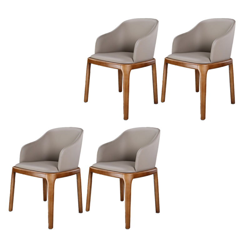 Traditional Chair Wood Solid Back Dining Room Chair for Kitchen