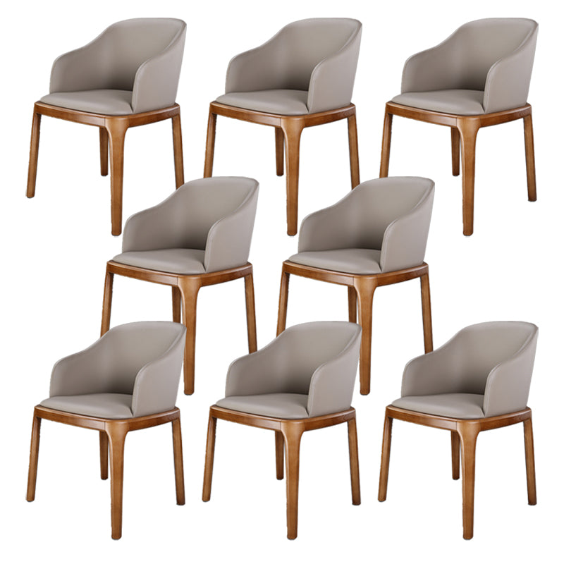 Traditional Chair Wood Solid Back Dining Room Chair for Kitchen