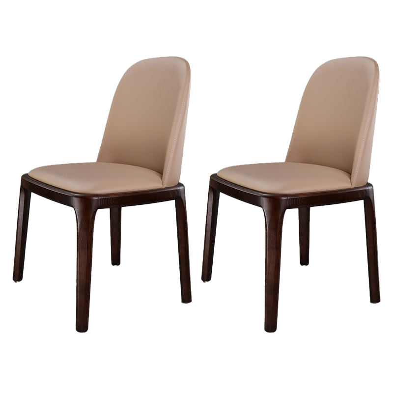 Traditional Chair Wood Solid Back Dining Room Chair for Kitchen